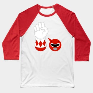 RED RANGER hand-power Baseball T-Shirt